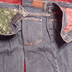 2 Pair of Unworn LL Bean Flannel Lined Jeans